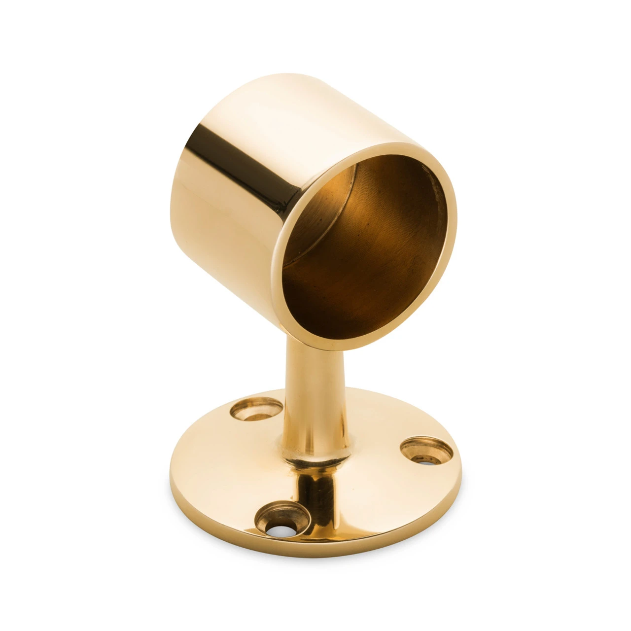Flush End Post - Polished Brass -1.5" OD - Image 2