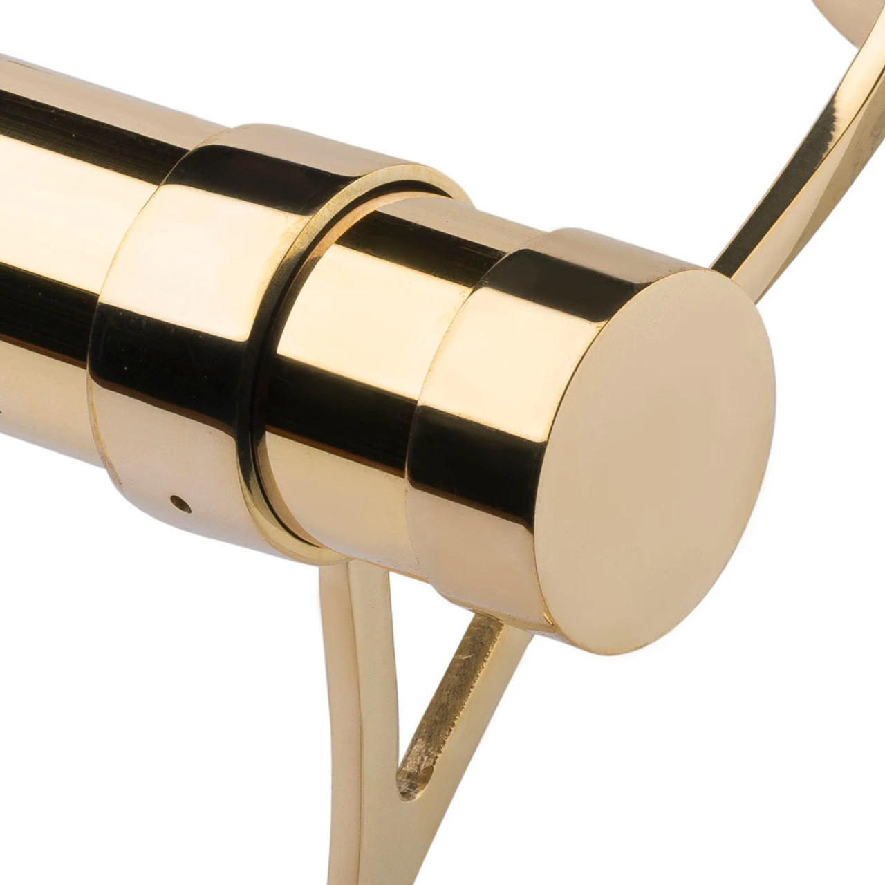 External Flat End Cap - Polished Brass - 2" OD 5 External Flat End Cap - Polished Brass - 2" OD - Image 3