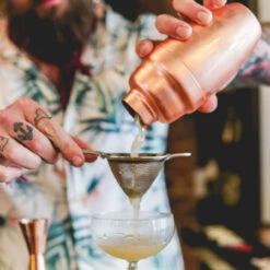 Viski Professional Heavyweight Cocktail Shaker - 17 Oz - Copper-Plated -Bar Essentials Shop 08022017 jason wood cocktails 124 09892.1590764648