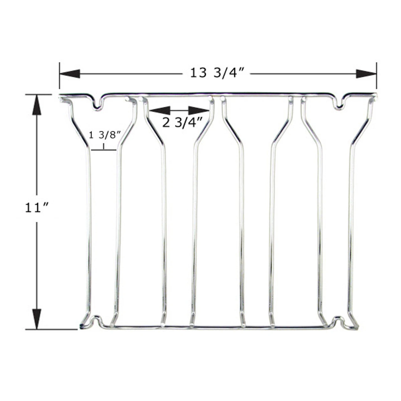 4-Channel Glass Rack - Chrome 7 4-Channel Glass Rack - Chrome - Image 5