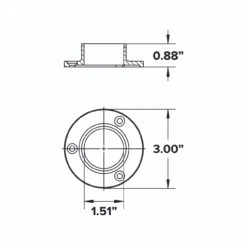 3" Wall Flange - Polished Brass - 1.5" OD 7 3" Wall Flange - Polished Brass - 1.5" OD -Bar Essentials Shop 1.5 OD 3 Wall Flange 26540.1627332135