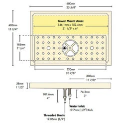 Glass Rinser Tray - 23-5/8 Inch -Bar Essentials Shop 1605 mmglass b1 1 47681.1686064559