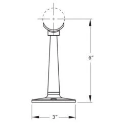 Saddle Post - Brushed Stainless Steel - 2" OD -Bar Essentials Shop 176893 tallsaddlepost b1 02270.1592922901