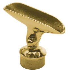 Adjustable Saddle Post - Polished Brass - 1.5" OD