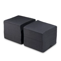 Cocktail Beverage Napkins - 1/4 Fold - Black - 2-Ply - Pack Of 250 -Bar Essentials Shop 17800580 Cocktail Beverage Napkins Qtr Fold Black 2 Ply Pack of 250 2 15182.1594739825