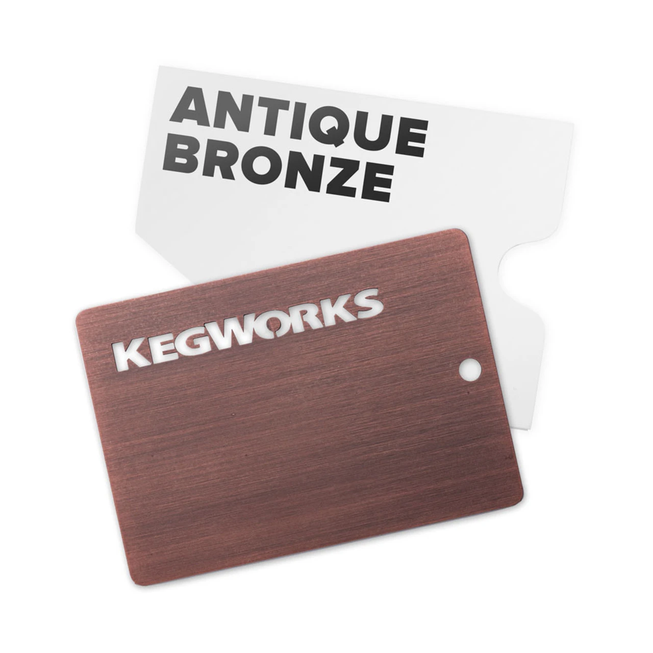 KegWorks Antique Bronze Sample Chip 3 KegWorks Antique Bronze Sample Chip