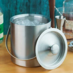Behind The Bar® Stainless Steel Double Walled Ice Bucket - 1.5 Quarts -Bar Essentials Shop 181311 behind the bar stainless steel double walled ice bucket 4 34065.1590765048