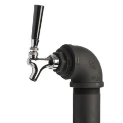 Draft Beer Tower - Black Iron - Single Tap - Standard Stainless Steel Faucet -Bar Essentials Shop 1stblkiron 16058 draft beer tower black iron single tap standard faucet 03 85943.1590765648