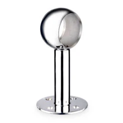 Rounded Center Post Bracket - Polished Stainless Steel - 2" OD