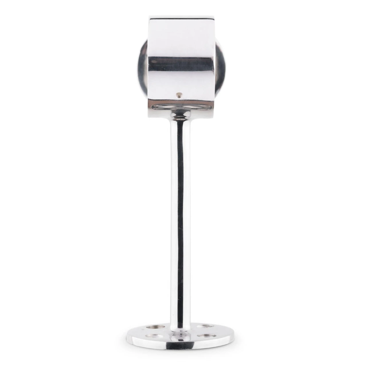 90 Deg. Post Foot Rail Bracket - Polished Stainless Steel - 2" OD 5 90 Deg. Post Foot Rail Bracket - Polished Stainless Steel - 2" OD - Image 3