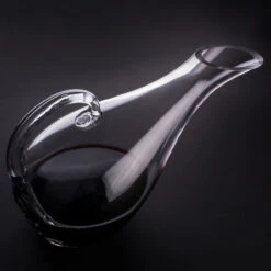 Hand-Blown Glass Broad Bowl Wine Decanter With Handle - 53 Oz -Bar Essentials Shop 2395 hand blown glass broad bowl wine decanter with handle 53oz16 54403.1590763722