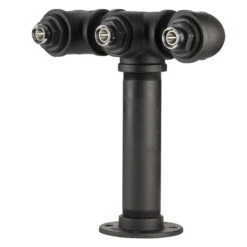 Draft Beer Tower - Black Iron - Triple Tap - No Faucet