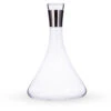 Viski Raye Chrome Trim Glass Wine & Spirit Decanter With Stopper - 60 Oz 1 Viski Raye Chrome Trim Glass Wine & Spirit Decanter With Stopper - 60 Oz -Bar Essentials Shop 3775 viski raye chrome trim glass wine spirit decanter with stopper 03 68580.1590768085