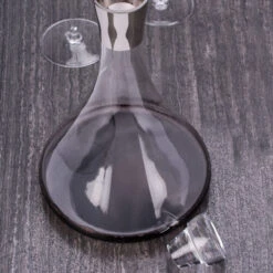 Viski Raye Chrome Trim Glass Wine & Spirit Decanter With Stopper - 60 Oz -Bar Essentials Shop 3775 viski raye chrome trim glass wine spirit decanter with stopper 05 62227.1590768086