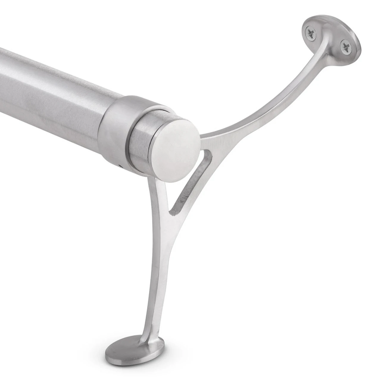 Combination Foot Rail Bracket - Brushed Stainless Steel - 1.5" OD 5 Combination Foot Rail Bracket - Brushed Stainless Steel - 1.5" OD - Image 4