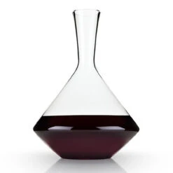 Viski Raye Angled Crystal Wine Decanter - 60 Oz