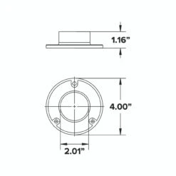 4" Wall Flange - Polished Brass - 2" OD 11 4" Wall Flange - Polished Brass - 2" OD -Bar Essentials Shop 4 Inch Wall Flange 26414.1605734292