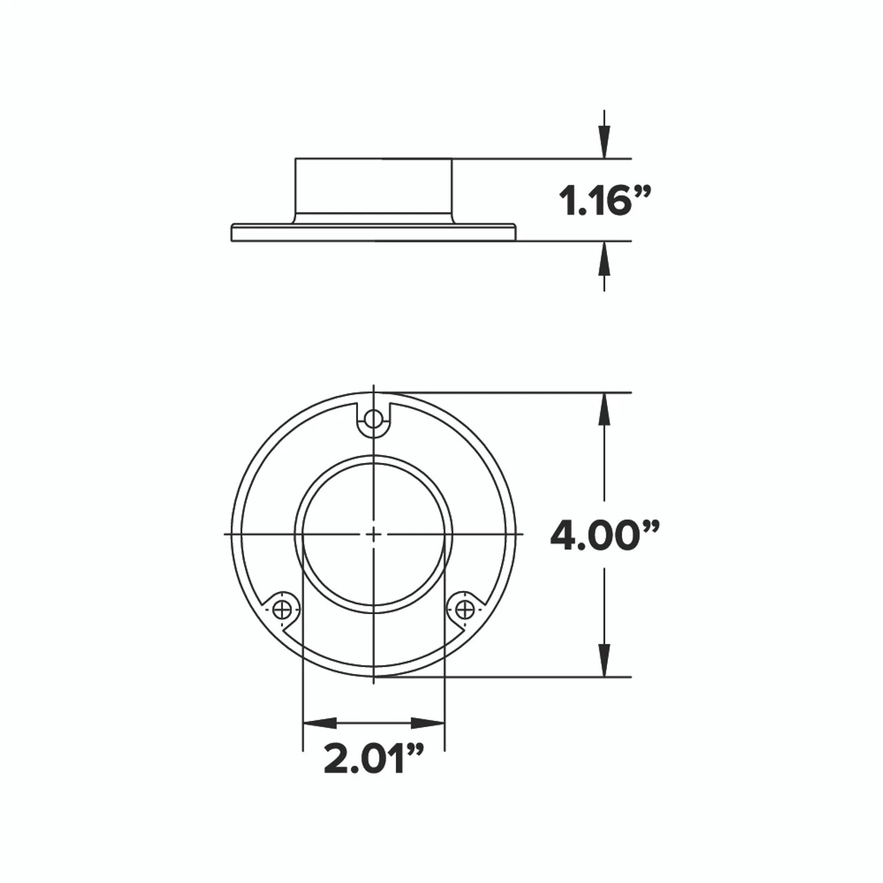 4" Wall Flange - Polished Brass - 2" OD 7 4" Wall Flange - Polished Brass - 2" OD - Image 5