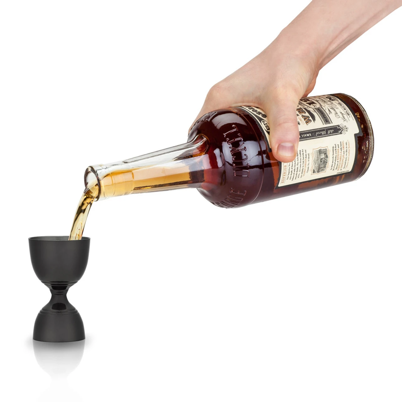 Viski Warren Gunmetal Black Canterbury Double-Sided Cocktail Jigger - 1 Oz & 2 Oz 5 Viski Warren Gunmetal Black Canterbury Double-Sided Cocktail Jigger - 1 Oz & 2 Oz - Image 3