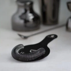 Viski Warren Gunmetal Black Hawthorne Cocktail Strainer -Bar Essentials Shop 5473 gmb 18001619 viski warren gunmetal black hawthorne cocktail strainer 06 45919.1590768314