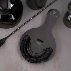 Viski Warren Premium Gunmetal Black Stainless Steel Bar Tool Set - 4 Pieces -Bar Essentials Shop 5473 gmb 18001619 viski warren gunmetal black hawthorne cocktail strainer 09 36619.1590768963