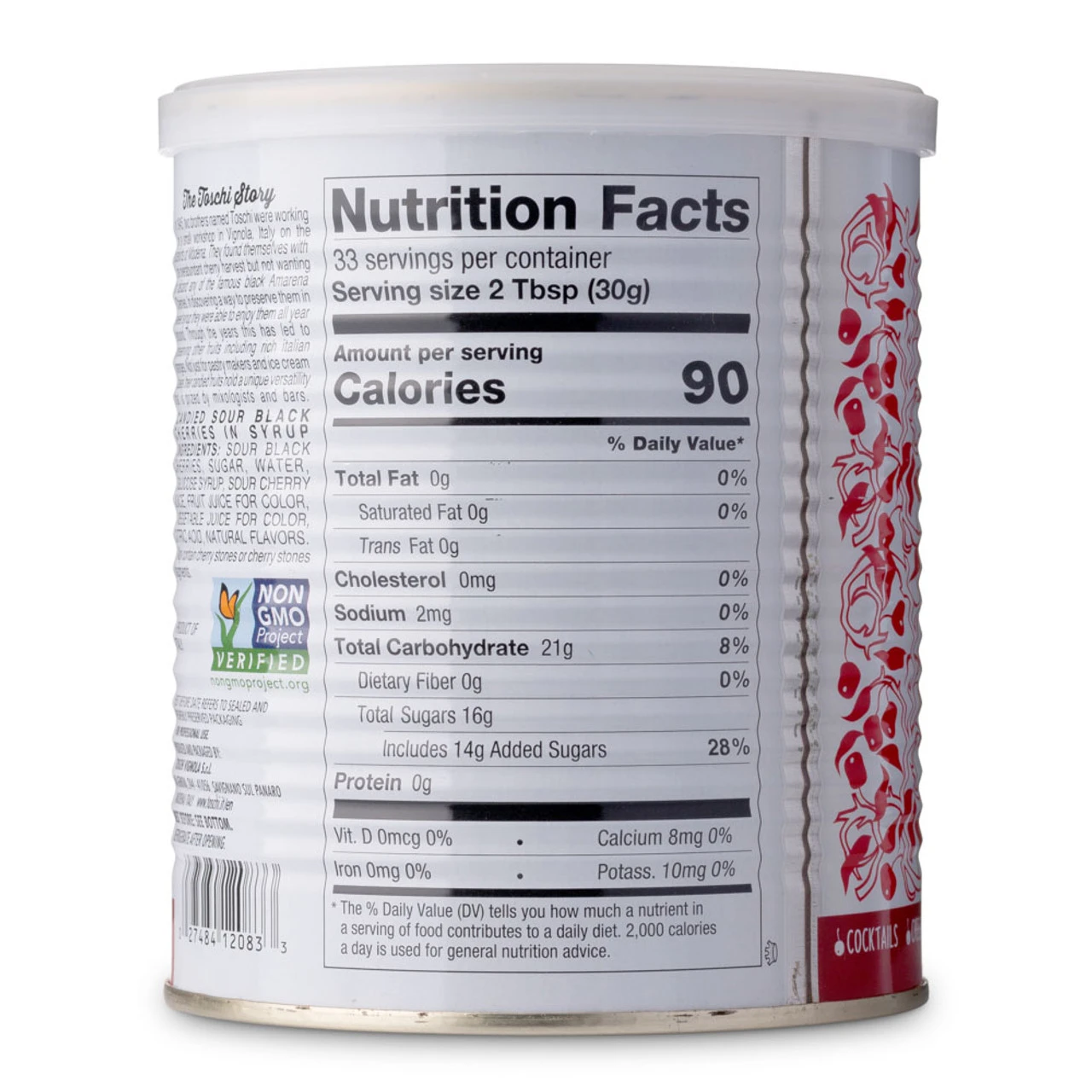 Toschi Italian Amarena Black Cherries In Syrup - 2.2 Lb Can 5 Toschi Italian Amarena Black Cherries In Syrup - 2.2 Lb Can - Image 3
