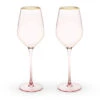 Rose Tinted Crystal White Wine Glasses With Gold Rims - 14 Oz - Set Of 2 -Bar Essentials Shop 6163 red rose tinted crystal white wine glasses with gold rims 14 oz set of 2 01 21203.1590768373