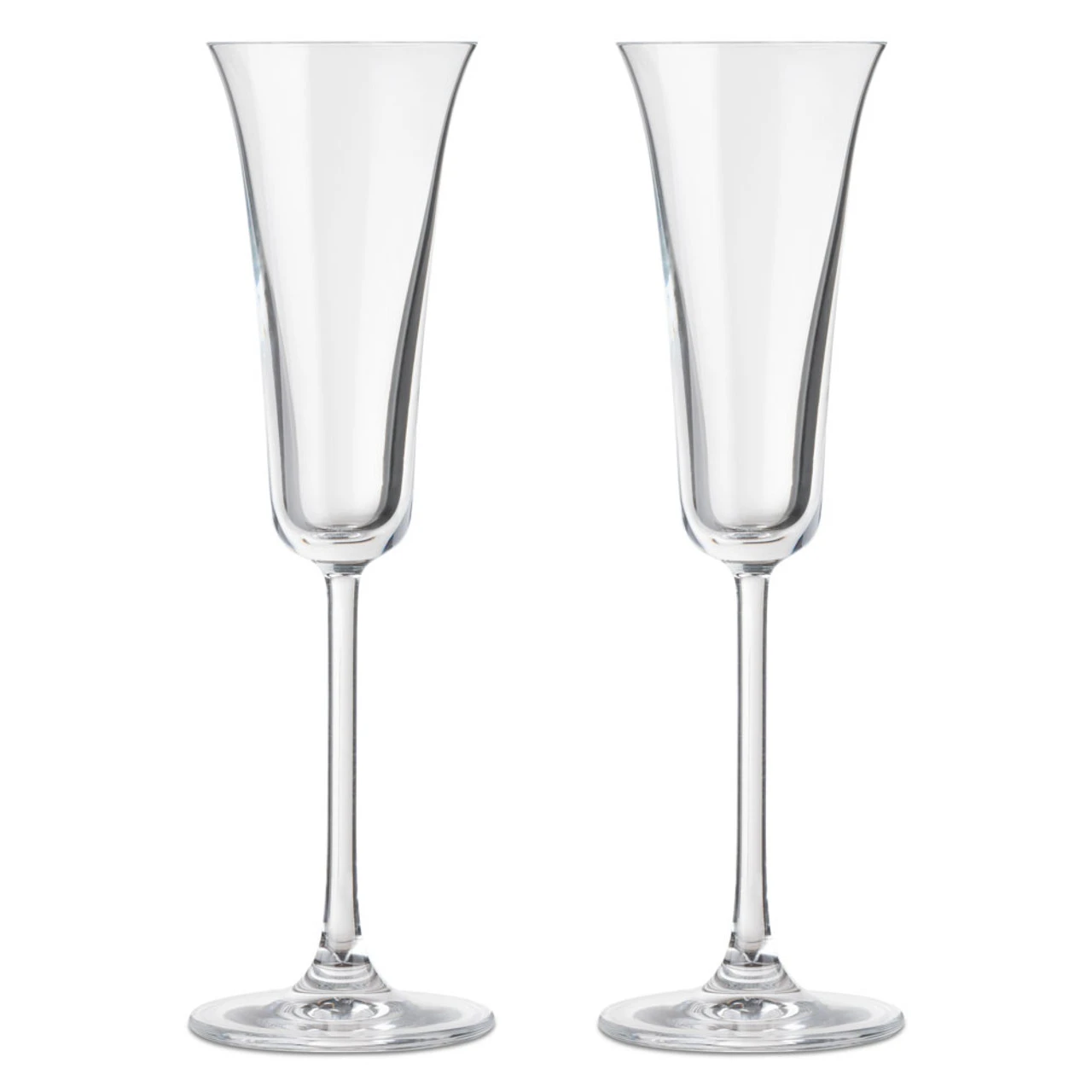 Nude Glass Vintage Crystal Flared Grappa Glasses - 3.72 Oz - Set Of 2 4 Nude Glass Vintage Crystal Flared Grappa Glasses - 3.72 Oz - Set Of 2 - Image 2