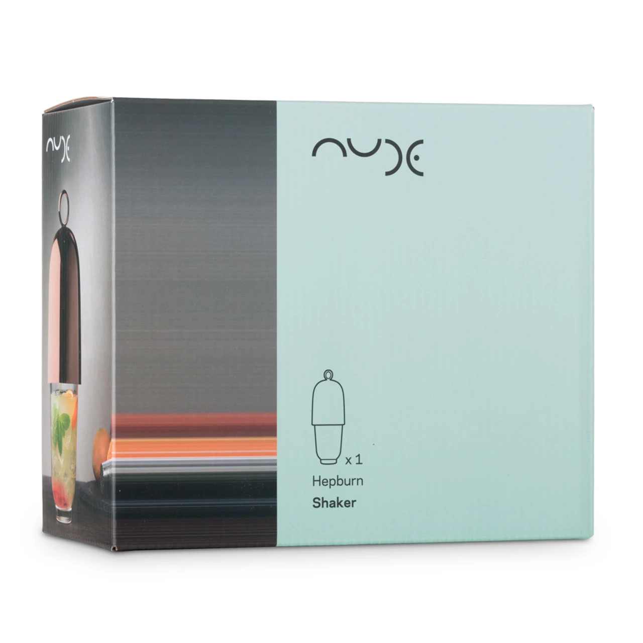 Nude Glass Hepburn Cocktail Shaker With Copper Dome Lid - 16.9 Oz 4 Nude Glass Hepburn Cocktail Shaker With Copper Dome Lid - 16.9 Oz - Image 2