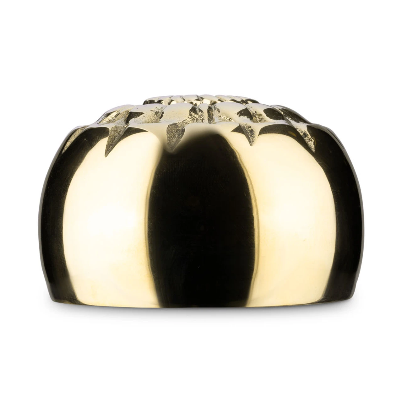 Decorative External End Cap - Polished Brass - 2" OD 3 Decorative External End Cap - Polished Brass - 2" OD