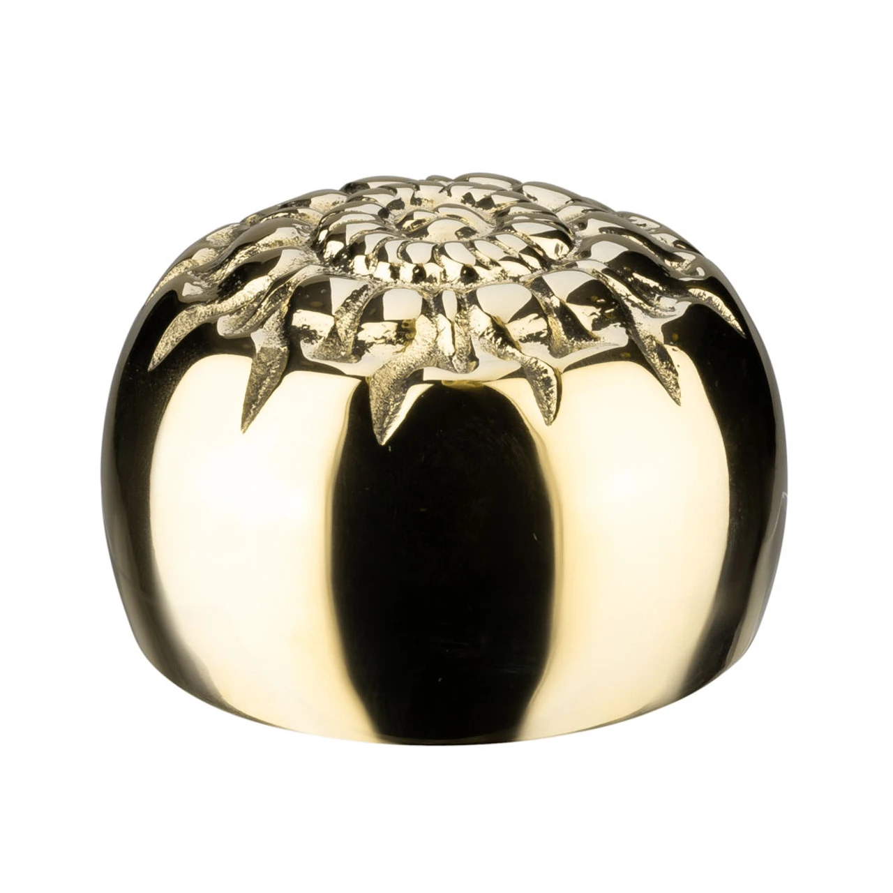 Decorative External End Cap - Polished Brass - 2" OD 4 Decorative External End Cap - Polished Brass - 2" OD - Image 2