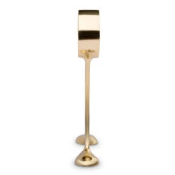 Floor Mount Foot Rail Bracket - Polished Brass - 2" OD -Bar Essentials Shop 76914 2 Floor Mount Foot Rail Bracket Polished Brass 2 OD 03 31816.1598455639