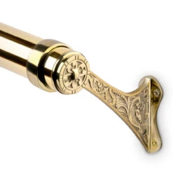 Decorative Bar Bracket - Polished Brass - 2" OD 10 Decorative Bar Bracket - Polished Brass - 2" OD -Bar Essentials Shop 76918 2 Decorative Bar Bracket Polished Brass 2 OD 04 98803.1598455776