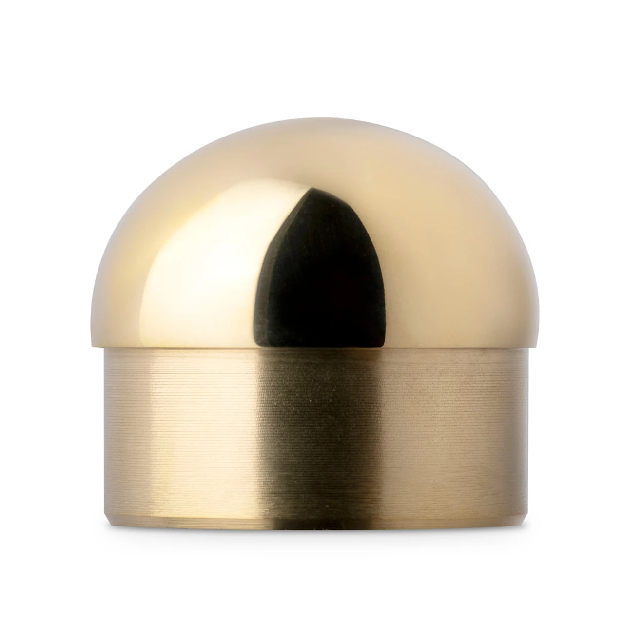 Domed End Cap - Polished Brass - 2" OD 4 Domed End Cap - Polished Brass - 2" OD - Image 2