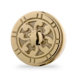 Flush Decorative End Cap - Polished Brass - 2" OD -Bar Essentials Shop 76940E 2 Flush Decorative End Cap Polished Brass 2 OD 3 39715.1598455904