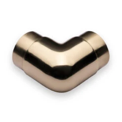 Flush Elbow Fitting 90 Degree - Polished Brass - 2" OD