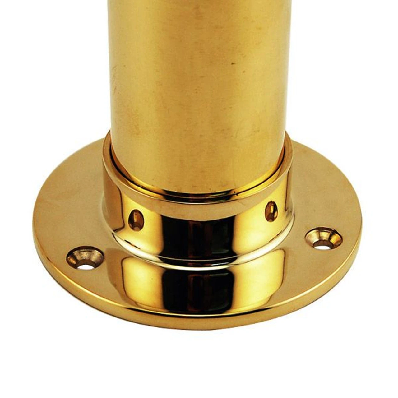3" Wall Flange - Polished Brass - 1.5" OD 4 3" Wall Flange - Polished Brass - 1.5" OD - Image 2