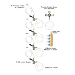 Four Faucet Jockey Box - 50' Coils - Complete Kit Without CO2 Tank -Bar Essentials Shop 8450coolerkit 003 08830.1590768667