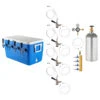 Four Faucet Jockey Box - 50' Coils - Complete Kit