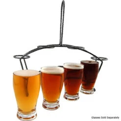 Beer & Wine Tasting Metal Flight Carrier -Bar Essentials Shop 90074 flightcarrier bz4 2 37897.1590765031