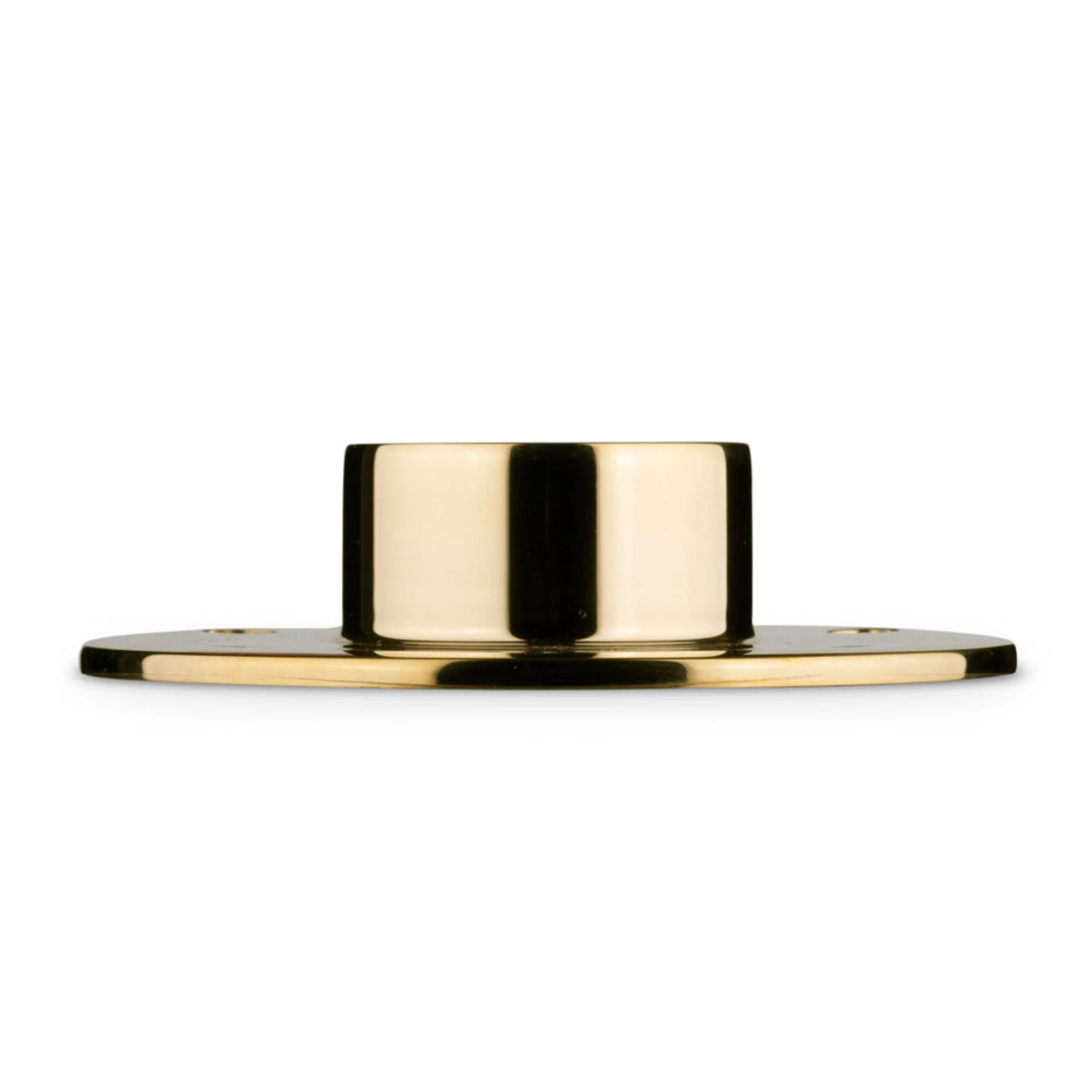 5" Heavy Duty Floor / Ceiling Flange - Polished Brass - 2" OD 4 5" Heavy Duty Floor / Ceiling Flange - Polished Brass - 2" OD - Image 2