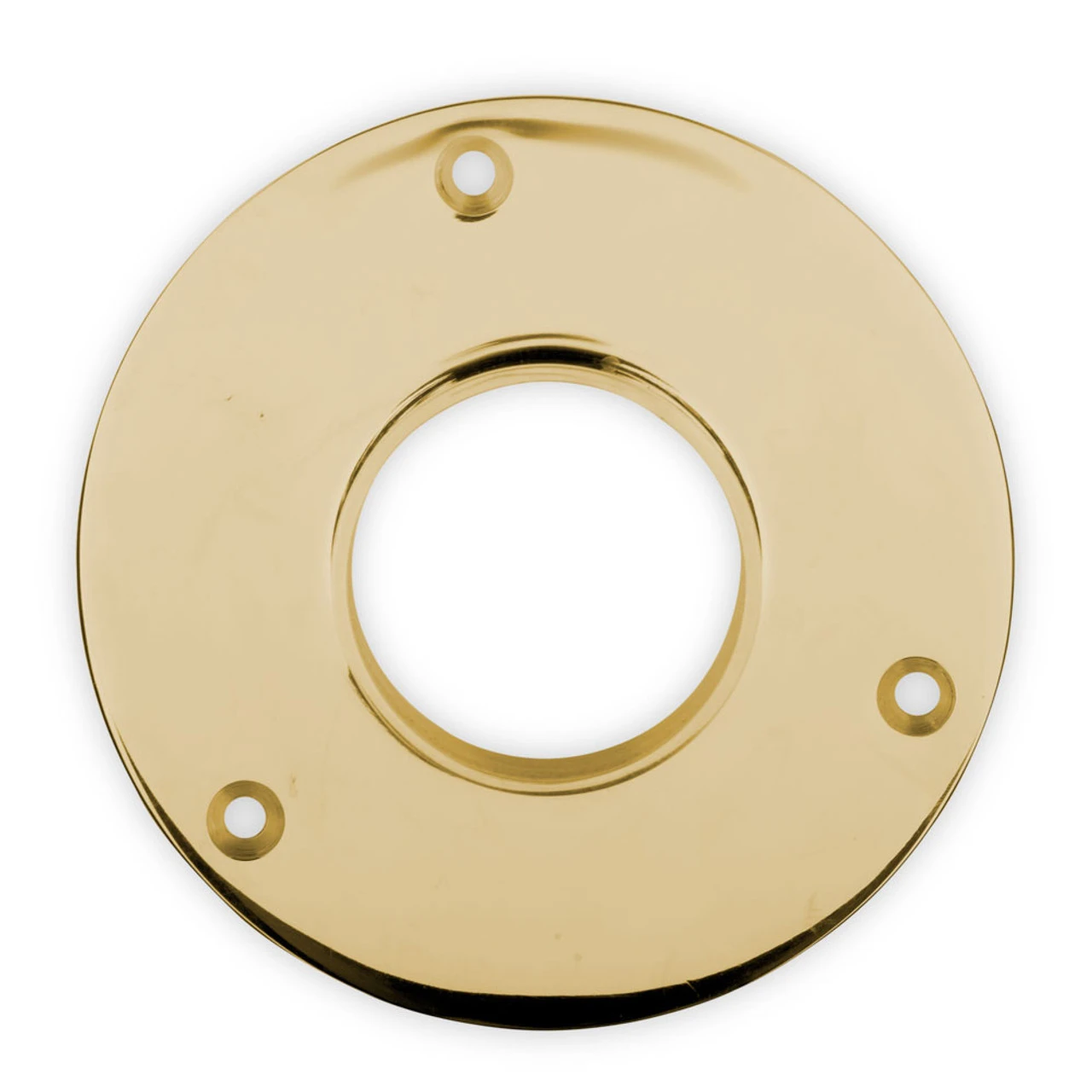 5" Heavy Duty Floor / Ceiling Flange - Polished Brass - 2" OD 5 5" Heavy Duty Floor / Ceiling Flange - Polished Brass - 2" OD - Image 3
