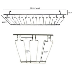 8-Channel Overhead Glass Rack - Chrome 9 8-Channel Overhead Glass Rack - Chrome -Bar Essentials Shop 91833 chrome8rack bbba222z 1 67095.1590770619