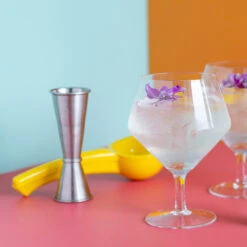 Viski Raye Crystal Footed Gin & Tonic Glasses - 14 Oz - Set Of 2 -Bar Essentials Shop 9418 001 29385.1590764815