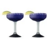 Hand-Blown Frosted Cobalt Blue Margarita Glasses - 10 Oz - Set Of 2 -Bar Essentials Shop A10035 1 Hand Blown Frosted Cobalt Blue Margarita Glasses 10 oz Set of 2 01 96985.1614028756