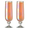 Hand-Blown Fluted Pearl Champagne & Mimosa Glasses - 12 Oz - Set Of 2 -Bar Essentials Shop A10067 1 Hand Blown Fluted Pearl Champagne and Mimosa Glasses 6 oz Set of 2 0 44127.1612823327