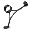 Combination Foot Rail Bracket - Matte Black - 2" OD 1 Combination Foot Rail Bracket - Matte Black - 2" OD -Bar Essentials Shop BLK 76912 2 Combination Foot Rail Bracket Matte Black 2 OD 01 78426.1595356534