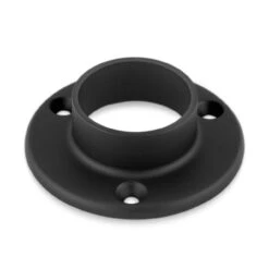 None 3" Wall Flange - Matte Black - 1.5" OD