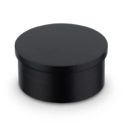 Flush Flat End Cap - Matte Black - 2" OD