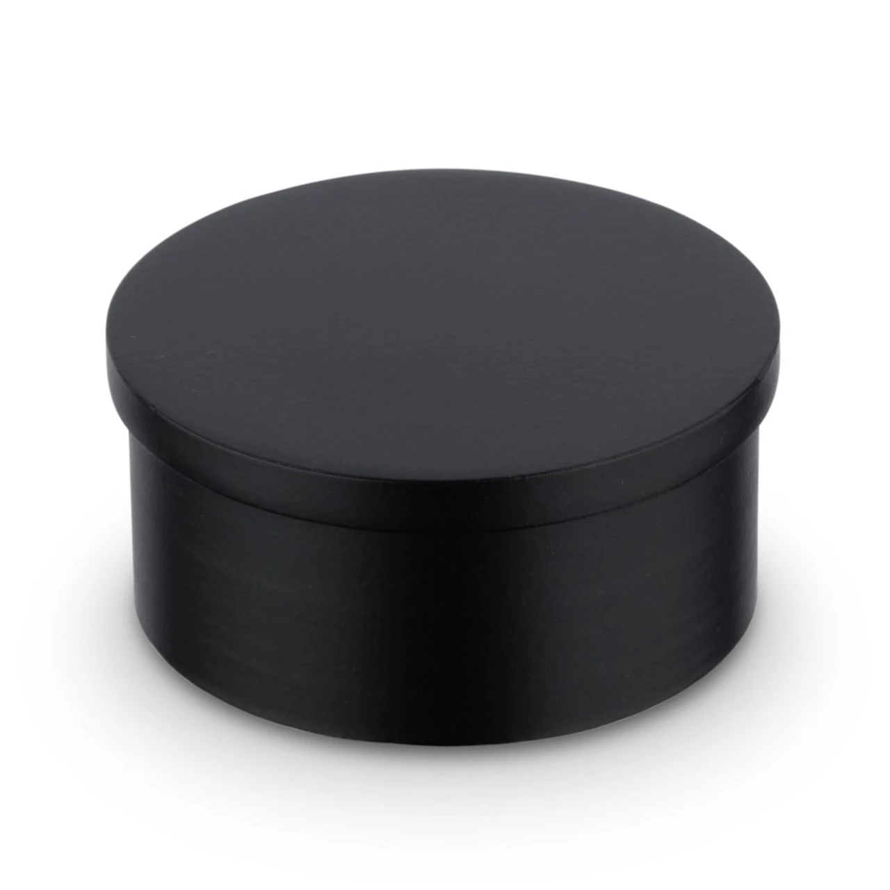 Flush Flat End Cap - Matte Black - 2" OD 3 Flush Flat End Cap - Matte Black - 2" OD